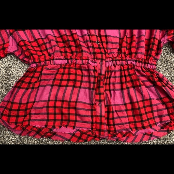 New With Tags Women's We The Free Plaid Shirt Size Medium - Picture 5 of 9